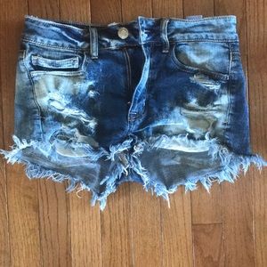 American eagle high waisted shorts.